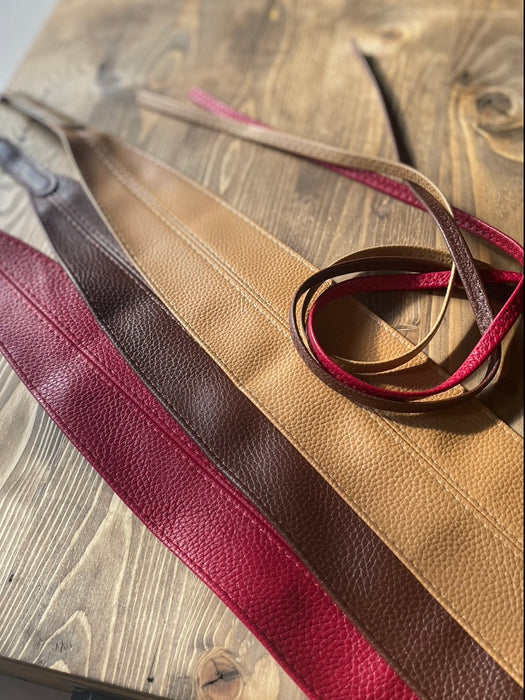 PU leather sash Belt 2色